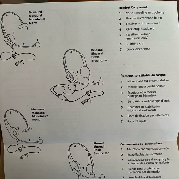*HP* 🎉 🆕 GN Netcom 2225 Omega Noise Cancelling Binaural Headset - Picture 6 of 8